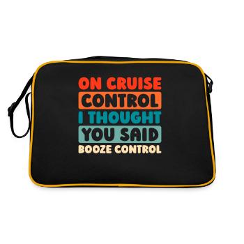 Kreuzfahrt - Retro Tasche - Schwarz/Gold - Hinten