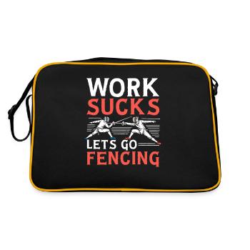 Fencing Fencers - Retro Bag - black/gold - Back