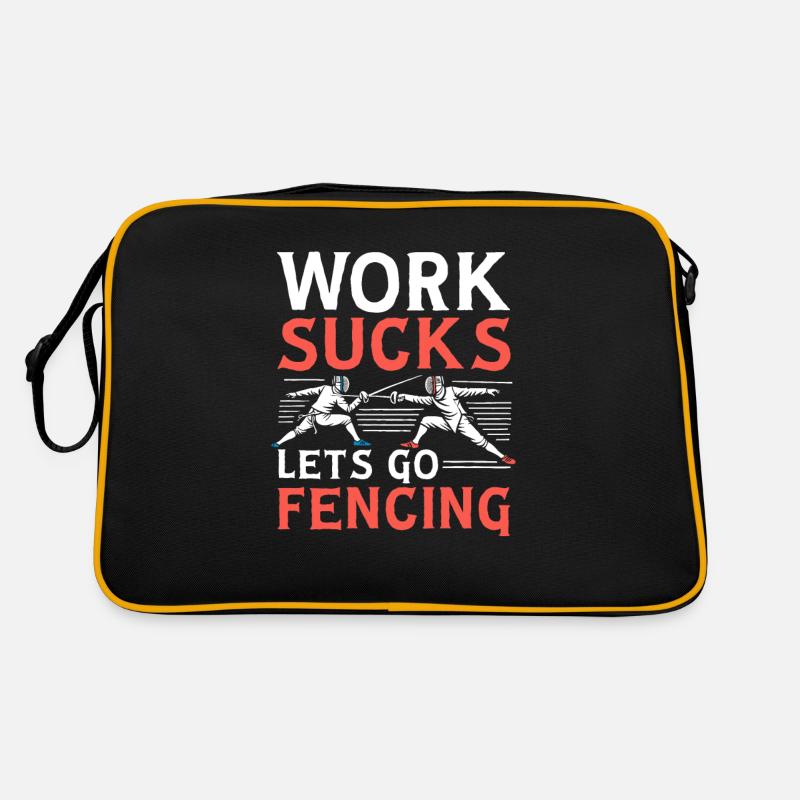 Fechten Fechter Retro Tasche