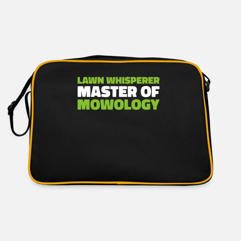 Lawn mower mowing Retro Bag