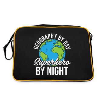 Geography Geographer - Retro Bag - black/gold - Back