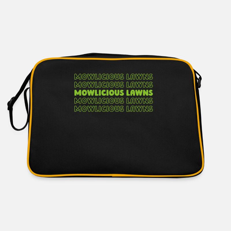 Lawn mower mowing Retro Bag
