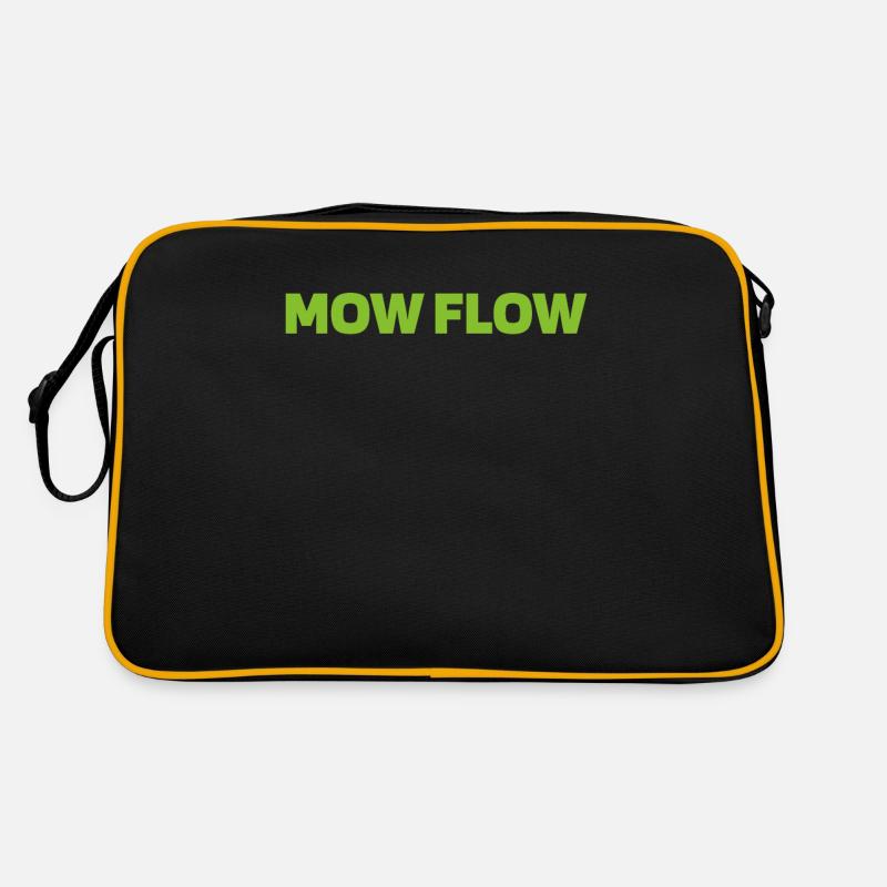 Lawn mower mowing Retro Bag