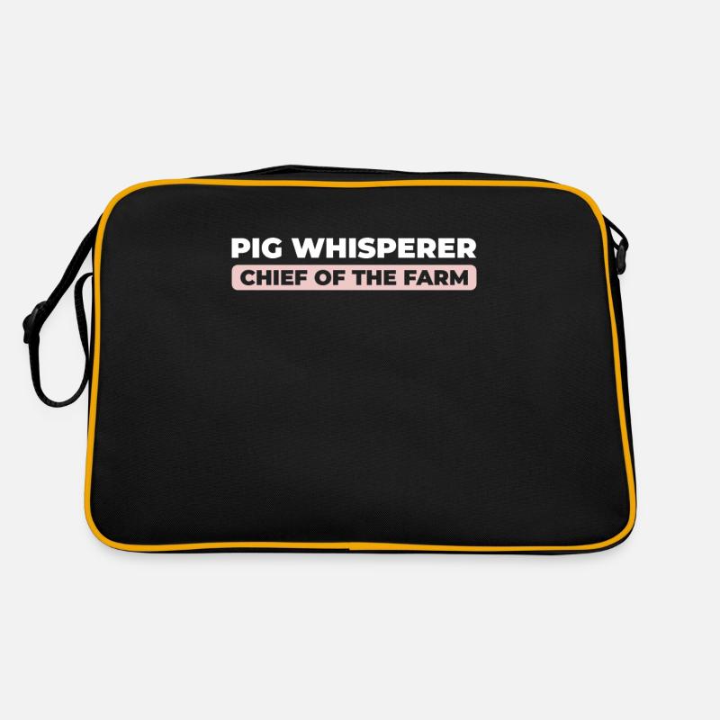 Éleveur de porcs Chef de la ferme Sac Retro