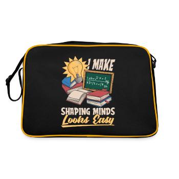 Pedagogue - Retro Bag - black/gold - Back