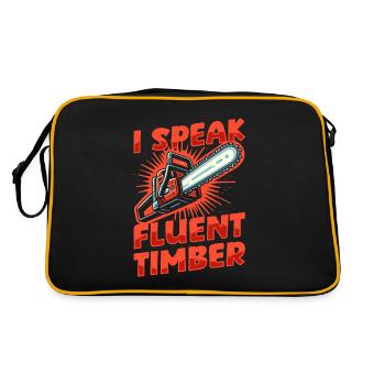 Wood chippers, forestry workers, lumberjacks - Retro Bag - black/gold - Back