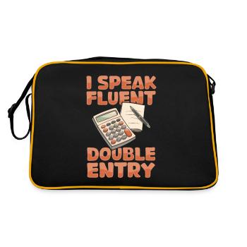 Comptable - Sac Retro - noir/or - Dos