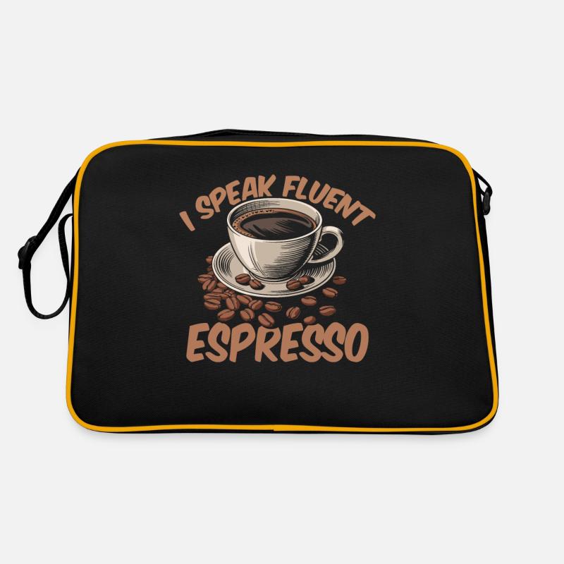 Barista - Retro Tasche - Schwarz/Gold