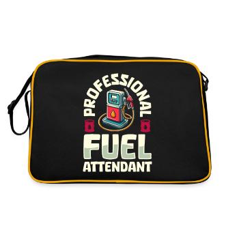 Pump attendant - Retro Bag - black/gold - Back