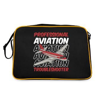 Mécanicien aéronautique - Sac Retro - noir/or - Dos