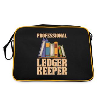 Comptable - Sac Retro - noir/or - Dos