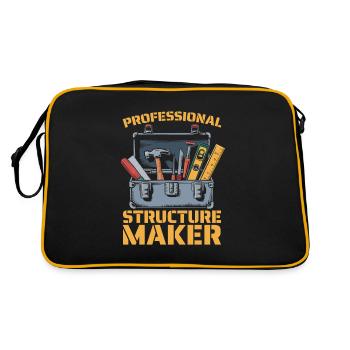 Builder - Retro Bag - black/gold - Back