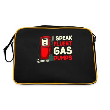 Pump attendant - Retro Bag - black/gold - Back