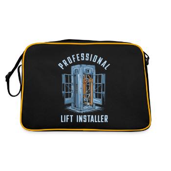 Elevator Installer - Retro Bag - black/gold - Back