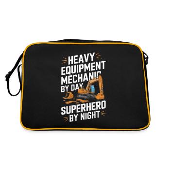 Heavy Machinery Mechanic - Retro Bag - black/gold - Back