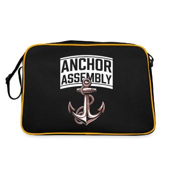 Moderator Team - Retro Tasche - Schwarz/Gold - Hinten