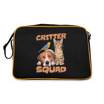 Cadre de gardiens d’animaux - Sac Retro - noir/or - Dos