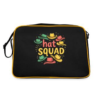 Hatter Squad - Retro Bag - black/gold - Back