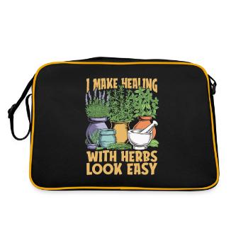 Homeopath - Retro Bag - black/gold - Back