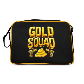 Goldschmied Kader - Retro Tasche - Schwarz/Gold - Hinten