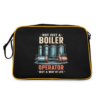 Boiler operators - Retro Bag - black/gold - Back