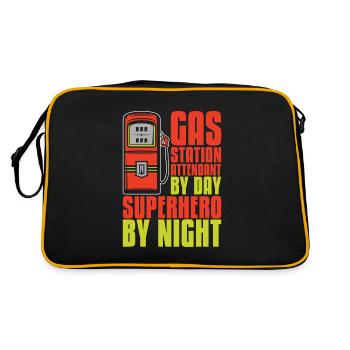 Pump attendant - Retro Bag - black/gold - Back