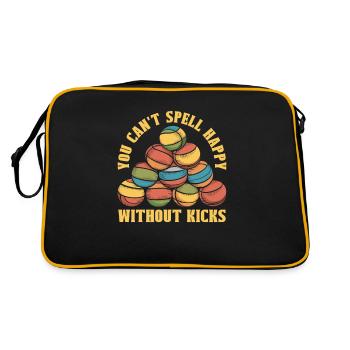 Sac à hacky - Sac Retro - noir/or - Dos