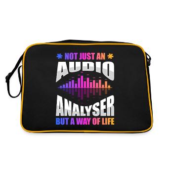 Audio Analyzer - Retro Bag - black/gold - Back