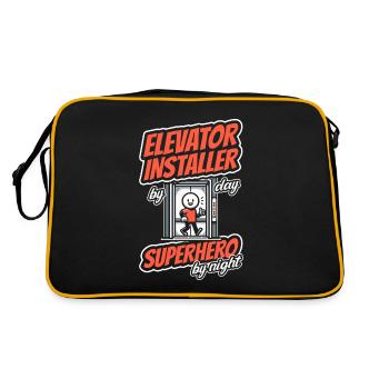 Elevator Installer - Retro Bag - black/gold - Back
