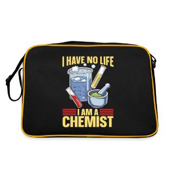 Chemistry Chemist - Retro Bag - black/gold - Back