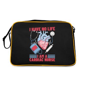 Infirmière en cardiologie - Sac Retro - noir/or - Dos