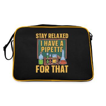 Chemical laboratory assistant - Retro Bag - black/gold - Back