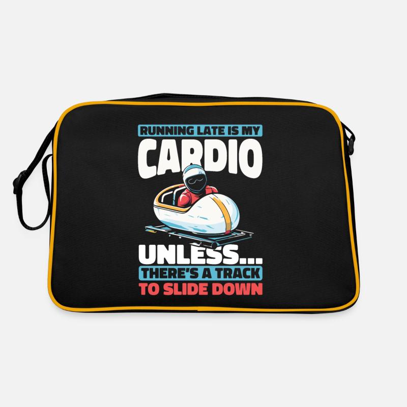 Bobfahren Retro Tasche
