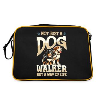 Maître-chien - Sac Retro - noir/or - Dos