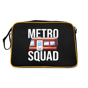 Subway Driver Squad - Retro Bag - black/gold - Back