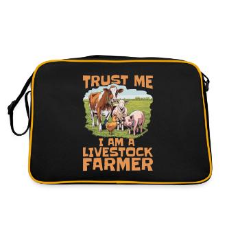 Cowman - Retro Bag - black/gold - Back