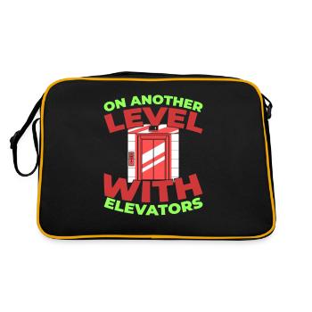 Elevator Elevator - Retro Bag - black/gold - Back