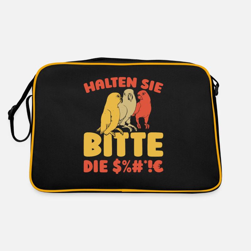 Parrot Please shut up Retro Bag