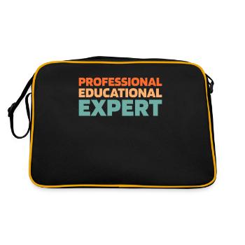 Pedagogue - Retro Bag - black/gold - Back