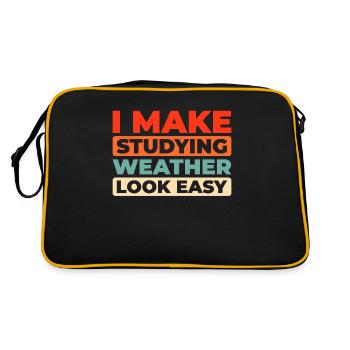 Analyste climat - Sac Retro - noir/or - Dos