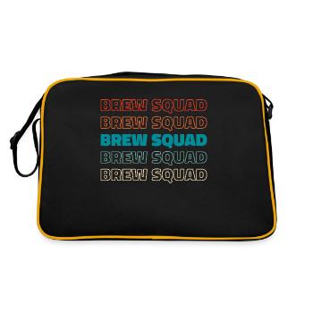 Biochemiker Kader - Retro Tasche - Schwarz/Gold - Hinten