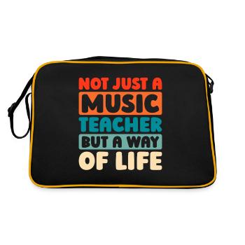 Professeur de musique Professeur de musique - Sac Retro - noir/or - Dos