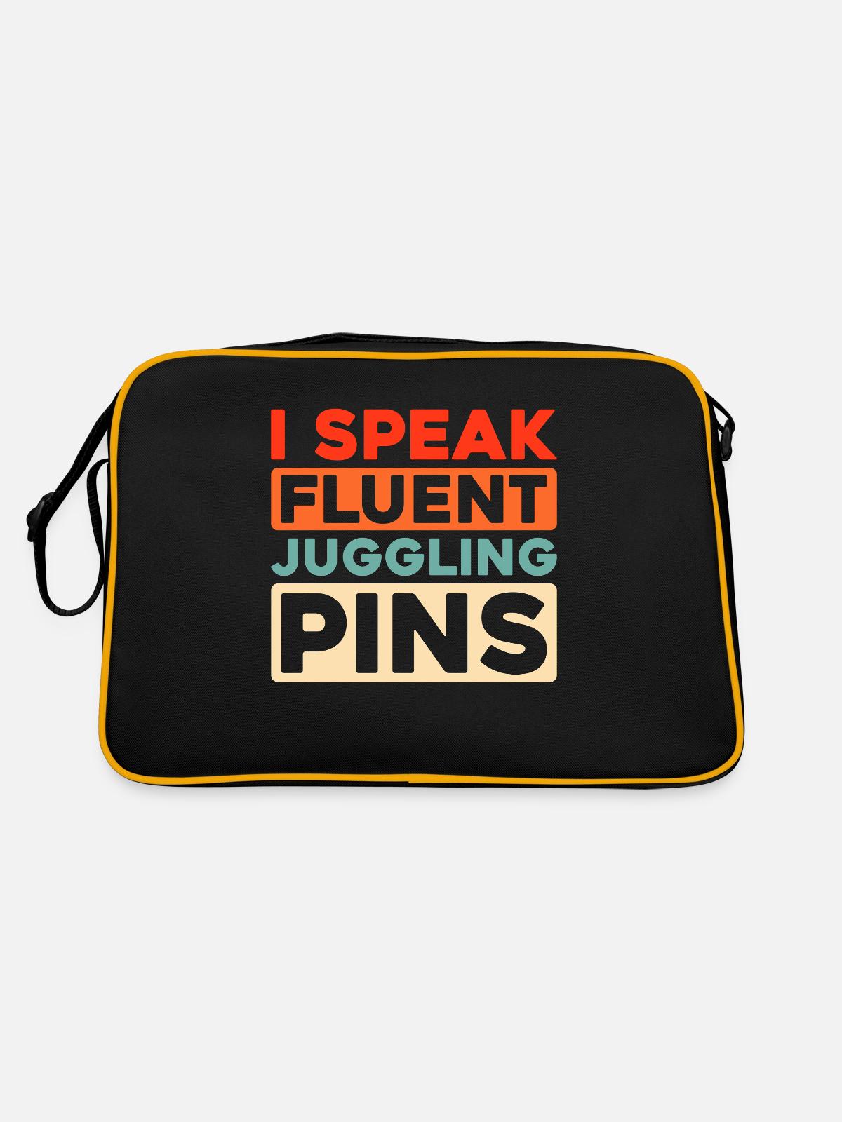 Juggler - Retro Bag - black/gold - Back