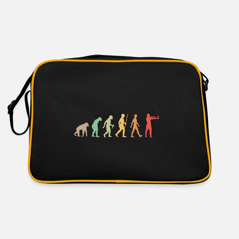 Bogenschießen Evolution Geschenk Bogenschütze Retro Tasche