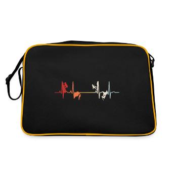 Mountaineering Retro Bouldering Mountain Climbing EKG Pulse - Retro Bag - black/gold - Back