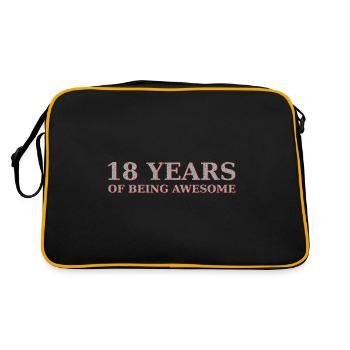 18th birthday - Retro Bag - black/gold - Back