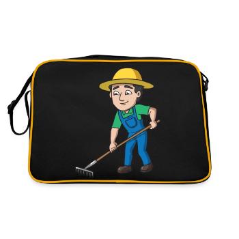 Farmer - Retro Bag - black/gold - Back