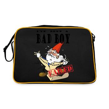 Chocked Xmas Gnome - Sac Retro - noir/or - Dos