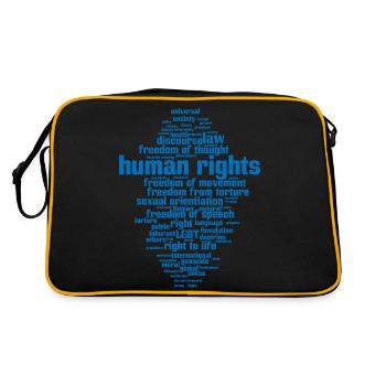 human rights - Retro Bag - black/gold - Back