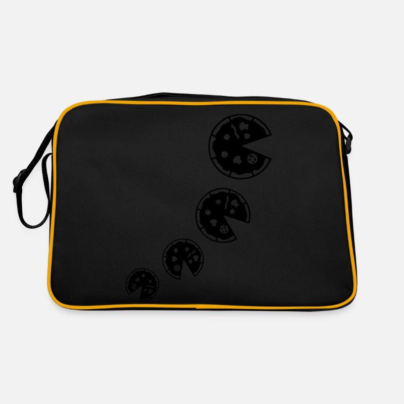 pizza pizza - Retro Tasche - Schwarz/Gold